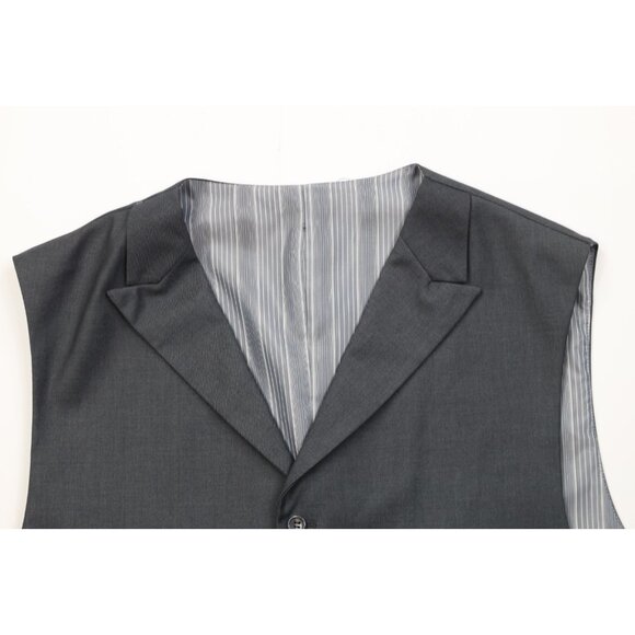 Caravelli Mens Size 54R Super 150s 3 Piece Suit Wedding Gray Pants 48x27 - Picture 8 of 16